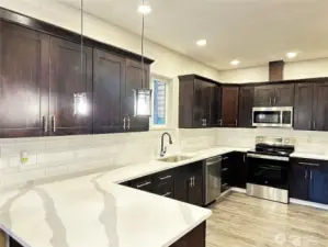 Granite Counters, Wifi Capable Stainless Steel Appliances, Soft Closing Cabinetry