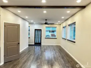 Large Living Room with Storage Closet