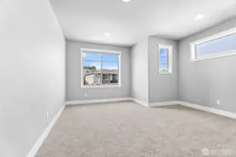 Loft brimming with possibilities-its open layout invites creativity, with ample space for relaxation, work, or play. lg windows flood the room with natural light, creating a bright and welcoming atmosphere.