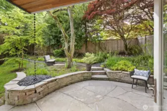 Lush, mature landscaping (kept happily watered by sprinklers) give you waves of color all year long.