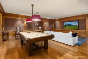 Fully paneled (main floor quality!) lower level rec-room.