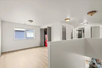 Spacious Landing Area With Natural Light.