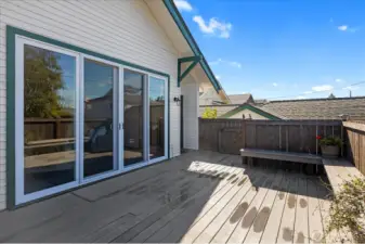 Back deck off the living room