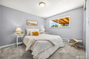 Another sizable bedroom with an attached full bathroom.