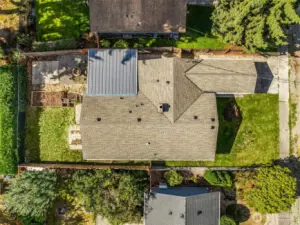 Recently cleaned roof for a fresh look.