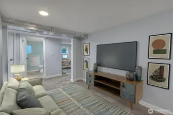 Virtually staged to help envision use of space
