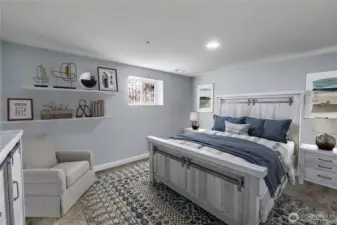 Virtually staged to help envision use of space