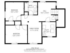 Downstairs floor plan