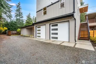 Right Garage is for this Unit