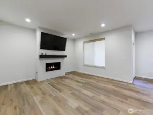 Another picture of living room without virtual staging.