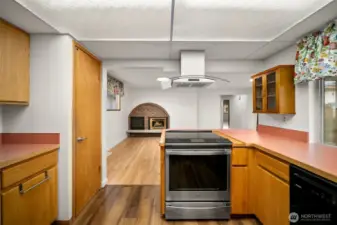 Kitchen, looking towards family room.