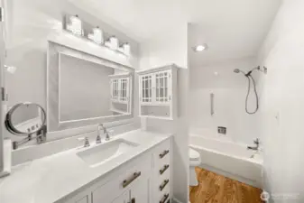 Updated primary bathroom.