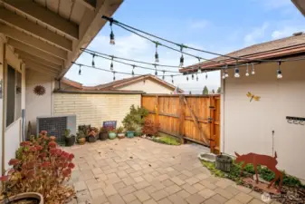 Private patio area.