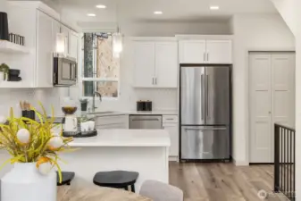 Perfect layout plus large pantry for storage!