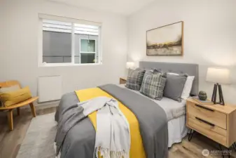 Main floor bedroom with large closet.