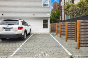 Dedicated off-street parking!