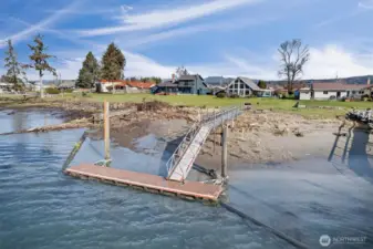 45 Foot dock for yearround boating.