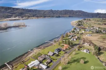 Looking downstream towards the Pacific Ocean