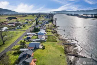 Looking upstream N.E.