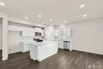 Kitchen and Dining Room. Photos are for representational purposes only, colors, elevation and features may vary.