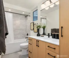 Photo from model home with similar layout