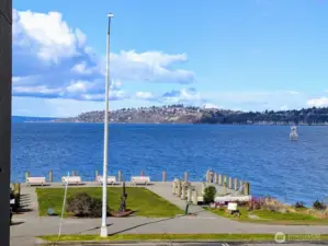 Unit #201 overlooks Luna Park & the Puget Sound.  This Alki location has so much to offer.