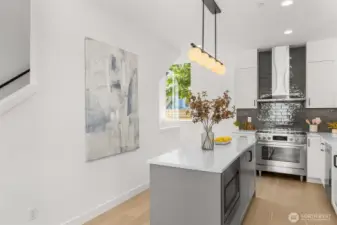 Modern culinary space designed with both form and function in mind.