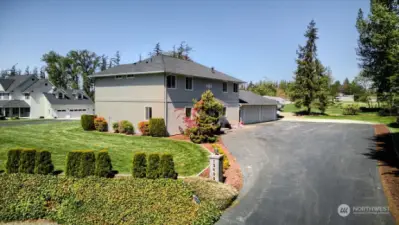 Located in Bridgewater Estates and is perfectly sited on 1.2 acres with a 1152 sq ft 4 car garage