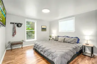 Third bedroom, shown with king-sized bed