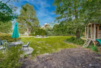 View of Mt. Si greets you every day as you enjoy your spacious, completely fenced backyard