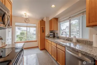 Efficient, well-designed kitchen offering streamlined functionality