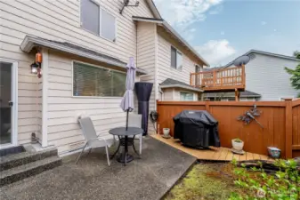 Spacious patio with BBQ area for effortless outdoor entertaining