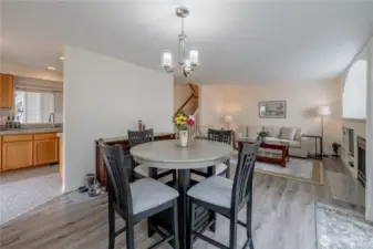 Inviting dining area, with ample space and natural light.
