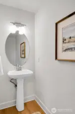 Powder room on the main floor