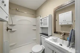 Rear garage space.