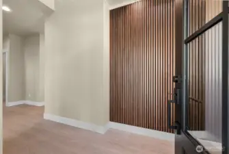 Warm and inviting Entry