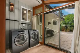 sunroom includes laundry
