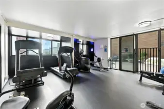 Exercise room located on the 4th floor.