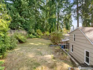 Imagine playing games or just relaxing on the back yard terrace!