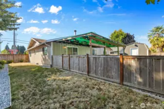 Fully-fenced and secure dog-run