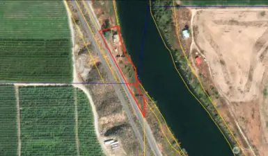 Map showing both parcels included in the sale