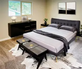 PRIMARY BEDROOM...DIGITALLY STAGED