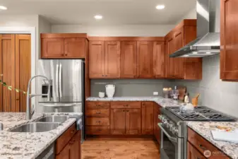 High-end appliances in this dream kitchen