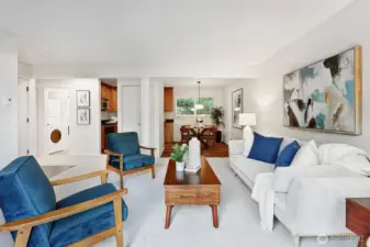 The open flow of the main level is great for day-to-day or hosting friends.