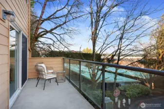 Warmer, sunny days await on this oversized spacious east-facing deck!