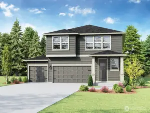 Rendering of actual elevation, colors may vary.