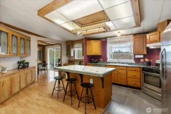 Plenty of storage in the kitchen and breakfast nook.