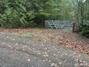 Gate to driveway.
