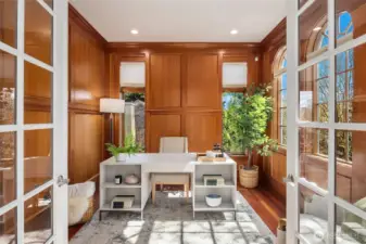 Light-filled office/den space perfect for working from home.