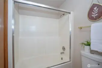 Clean shower bath combo